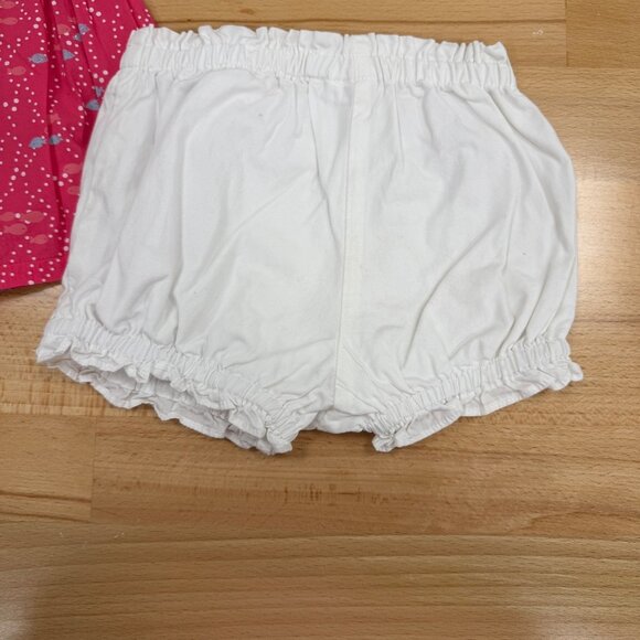 Gymboree Pink Fish Matching Set size 18-24 Months Top and Bloomer Shorts Outfit - Picture 9 of 10